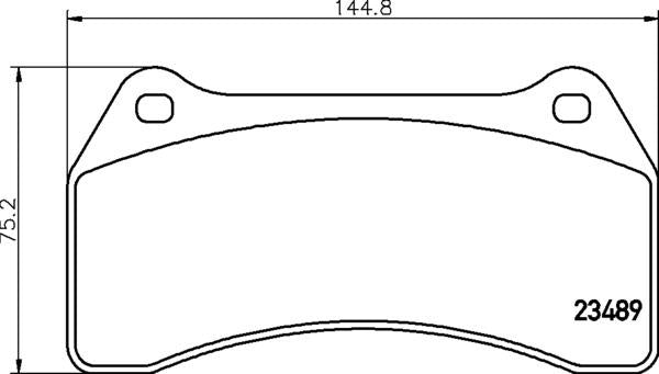 Mintex Brake Pad Set fits -Jaguar MDB2220 (also fits other vehicles)