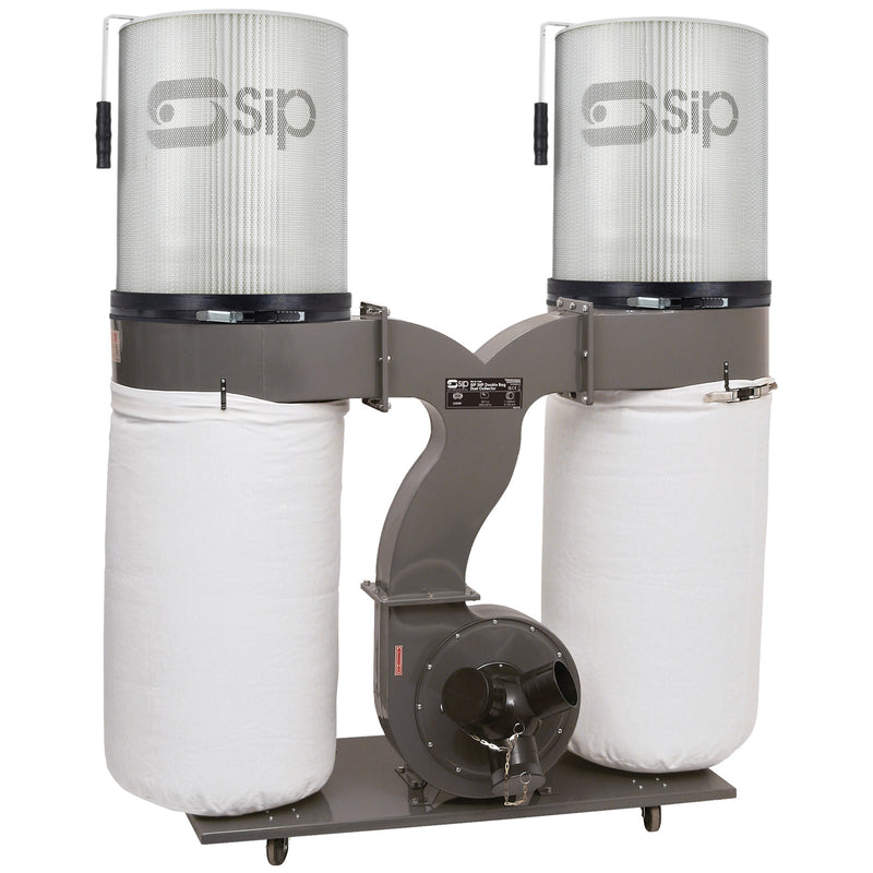 SIP 3HP Double Bag Dust Collector Package