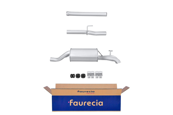 FAURECIA 8LD 366 036-241 Rear Muffler - Easy2Fit® Kit - fits VW VENTO (1H2)