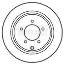 Borg & Beck Brake Disc Pair Part No -BBD5255