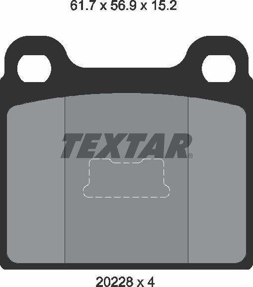 Textar Brake Pad Set - 2022803
