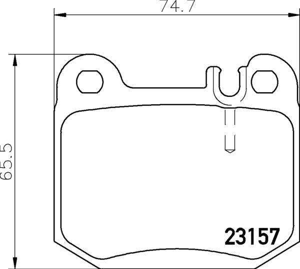 Mintex Brake Pad Set fits -Maserati MercedesBenz MDB2112 (also fits other vehicles)