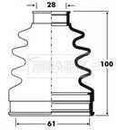 Borg & Beck Cv Joint Boot Kit Part No -BCB2838