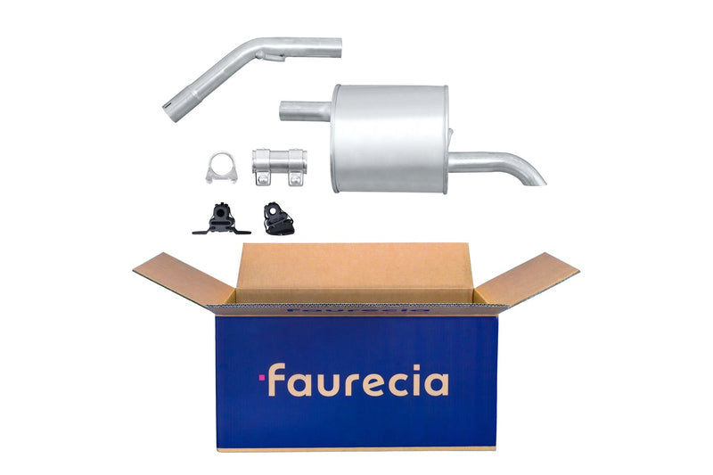 FAURECIA 8LD 366 035-101 Rear Muffler - Easy2Fit® Kit - fits SKODA FABIA I Praktik