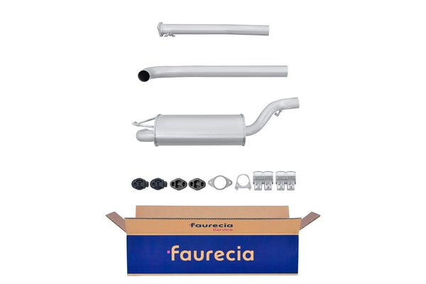 FAURECIA 8LD 366 035-631 Rear Muffler - Easy2Fit® Kit - fits TOYOTA COROLLA