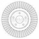 Borg & Beck Brake Disc Single Part No -BBD6099S