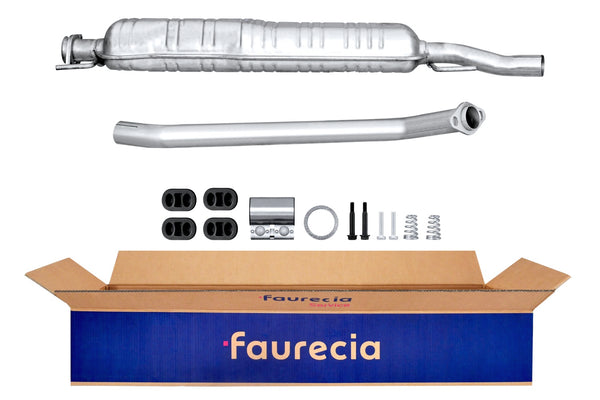 FAURECIA 8LC 366 025-811 Centre Muffler - Easy2Fit® Kit - fits RENAULT MEGANE II