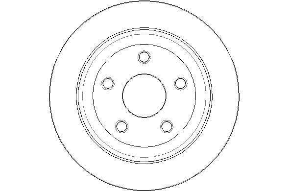 Disctech Brake Disc - Fits Hyundai, Jeep - ABD3069 - Rear Axle