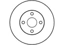 Disctech Brake Disc - Fits Toyota - ABD2815 - Front Axle