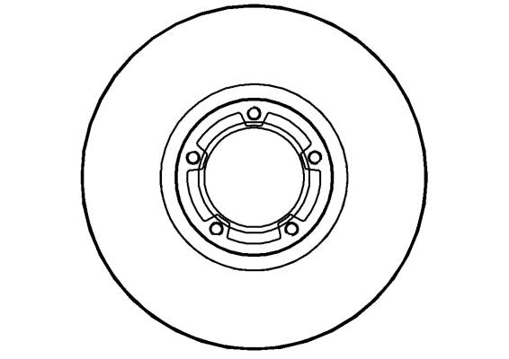 Disctech Brake Disc - Fits Ford, Vw - ABD3484 - Front Axle