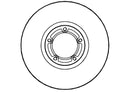 Disctech Brake Disc - Fits Ford, Vw - ABD3484 - Front Axle