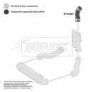 Borg & Beck Turbo Hose Part No -BTH1367