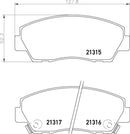 Mintex Brake Pad Set fits -Mazda MDB1422 (also fits other vehicles)