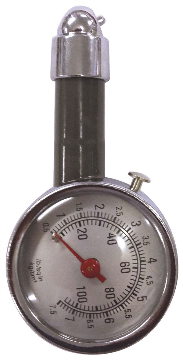 Streetwize Deluxe Dial Tyre All Metal Tyre Gauge