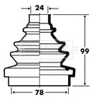 Borg & Beck Cv Joint Boot Kit Part No -BCB2334