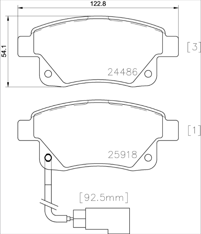 Brembo Brake Pad Set - P24066