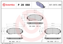 Brembo Brake Pad Set - P28068