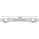 Borg & Beck Brake Hose Part No -BBH6135