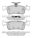 Borg & Beck Rear Brake Pad Set -BBP2543