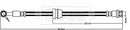 Borg & Beck Brake Hose Part No -BBH8560