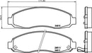 Mintex Brake Pad Set fits - MDB2548 (also fits other vehicles)