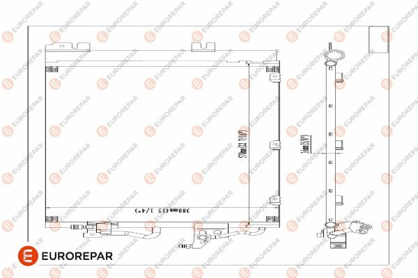 Eurorepar Air Conditioning Condenser - 1610159580