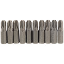 Draper 10pc 25mm NO3 PZ.S/D Bit - 64057