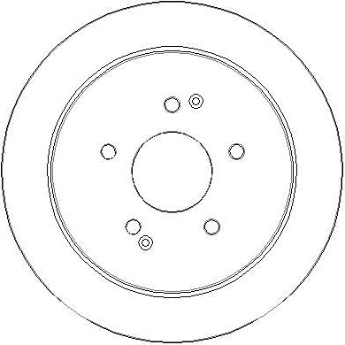 Disctech Brake Disc - Fits Audi, Ssangyong - ABD3869 - Rear Axle