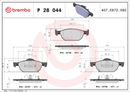 Brembo Brake Pad Set - P28044