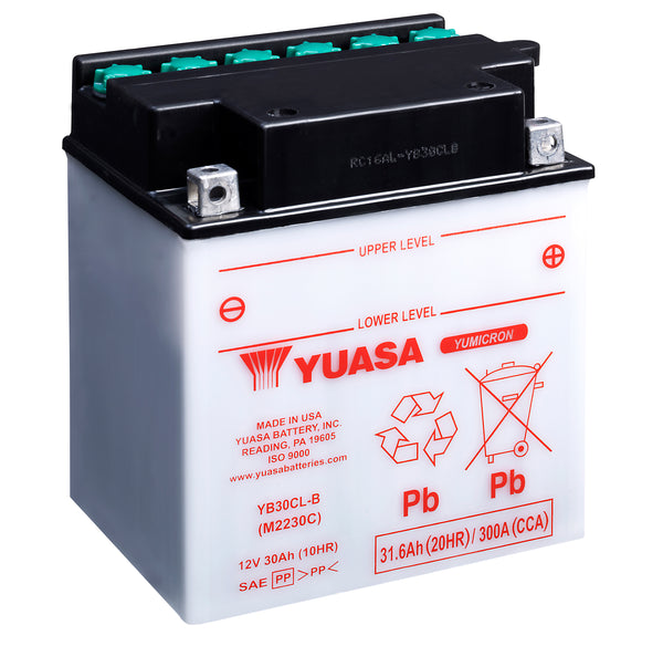 YB30CL-B (DC) 12V Yuasa Yumicron Motorcycle Battery