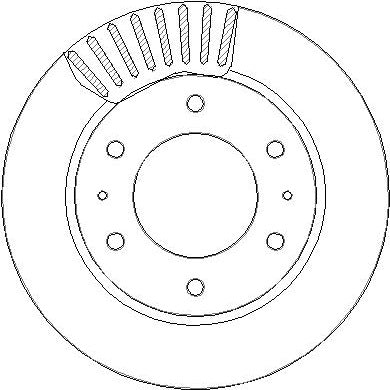 Disctech Brake Disc - Fits Fiat, Mercedes-benz - ABD3365 - Front Axle