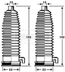 Borg & Beck Steering Gaiter Kit Part No -BSG3298