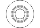 Disctech Brake Disc - Fits Citroën, Land rover - ABD2759 - Front Axle