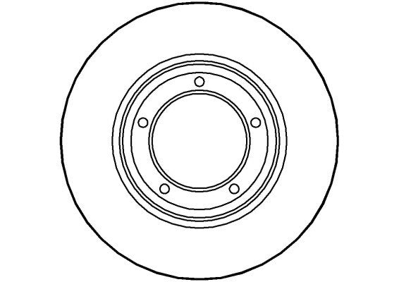 Disctech Brake Disc - Fits Citroën, Land rover - ABD2759 - Front Axle