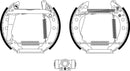 Mintex Brake Shoe Kits fits -Audi Seat VW MSP049 (also fits other vehicles)