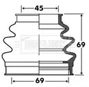Borg & Beck Cv Joint Boot Kit Part No -BCB2885