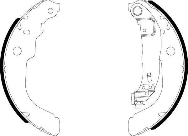 Mintex Brake Shoes fits -Citroën Peugeot MFR760 (also fits other vehicles)