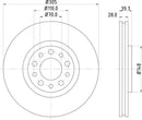 Mintex Brake Discs fits -Alfa Romeo S278:5 MDC1739 (also fits other vehicles)