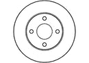 Disctech Brake Disc - Fits Nissan - ABD2768 - Front Axle
