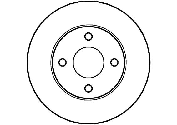 Disctech Brake Disc - Fits Nissan - ABD2768 - Front Axle