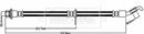 Borg & Beck Brake Hose Part No -BBH8218