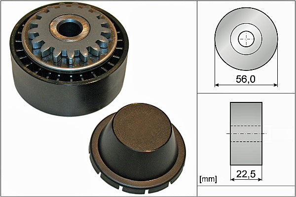 INA Tensioner Pulley - V-Ribbed Belt - Part No - 531085410