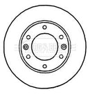 Borg & Beck Brake Disc Single Part No -BBD5927S