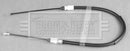 Borg & Beck Brake Cable- LH Rear -BKB2880