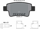 Abarth Fiat, Brake Pad Set - Textar 2434901
