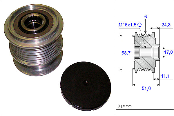INA Alternator Freewheel Clutch - Part No - 535020010