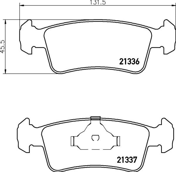 Mintex Brake Pad Set fits - MDB1587 (also fits other vehicles)