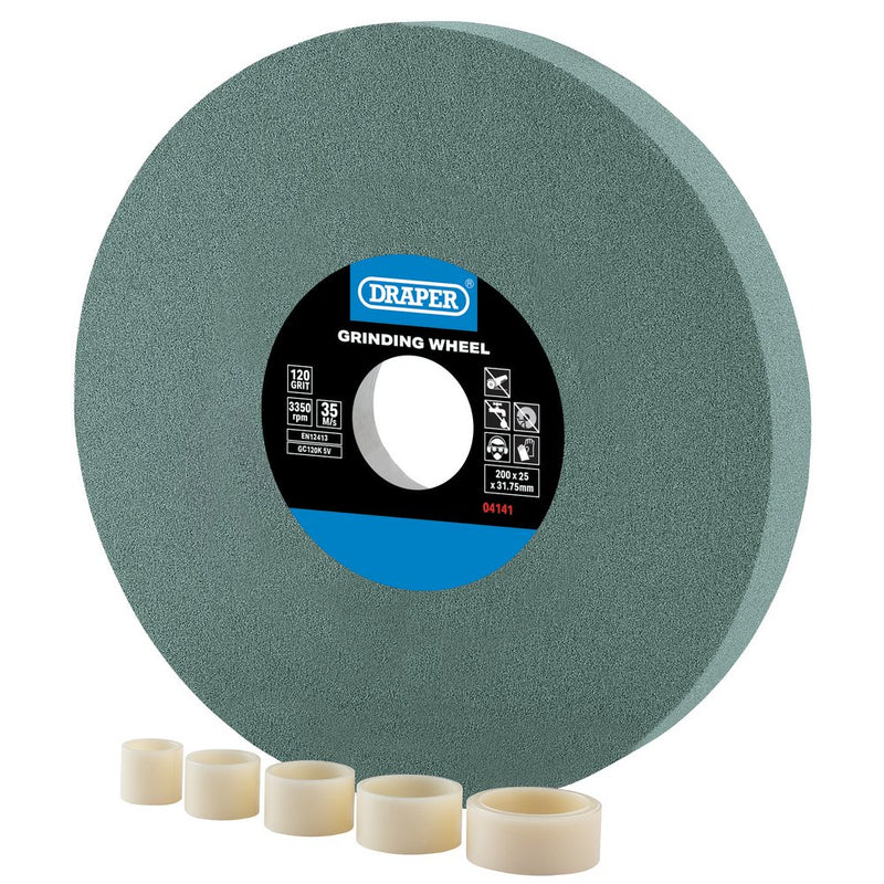 Draper Grinding Wheel 120G 200X25mm S - 4141