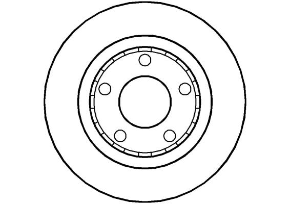 Disctech Brake Disc - Fits Audi, Mercedes-benz - ABD2719 - Rear Axle