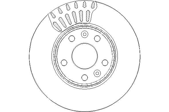 Disctech Brake Disc - Fits Renault, Toyota - ABD2184 - Front Axle